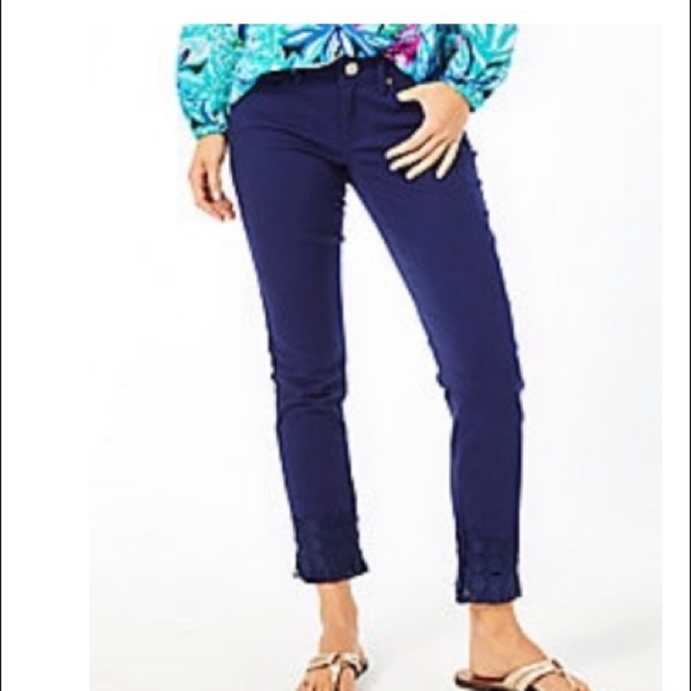 NWT Lilly Pulitzer sz 10 south ocean skinny pant